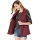 thumbnail image 3 of Chaleco Tipo Anorak Estilo Cargo Ligero Con Cordón Para Mujer Allegra K Borgoña XL, 3 of 6