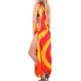 thumbnail image 4 of HAPPY BAY Women's Beachwear Summer Beach Wrap Bikini Wraps Sarong Skirt Bathing suit Swimsuit Swim Cover ups for Swimwear Coverups Women One Size Tangerine, Tie Dye, 4 of 4