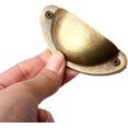 thumbnail image 3 of 10PCS Rétro Poignée de Porte, Armoire de Tiroir de Cuisine en Métal Poignées Poignées Handware, Cuivre Coquille Tasse Poignées en Laiton Coquille Poignées de Traction, 3 of 5