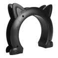 thumbnail image 1 of Porte de Trou de Chat, Porte Intérieure de Chat Forme Unique Installation Facile pour le Mur Blanc, Noir, Brun, 1 of 8