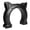 Black, variant on Suodoka Cat Interior Door Easy Installation Decorative Kitten Puppy Hole Door for Indoor Door Wall White, Pet Safe Passage Doorway for Small Animals, Cute Cat Ears Shape Design