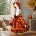 thumbnail image 2 of Aurorax Thanksgiving Porch Goose Outfit 19 inch,Goose Clothes for Cement Goose Porch Goose 23"/17",Orange Autumn Porch Goose Costume for Yard Outdoor Harvest Decor, 2 of 7