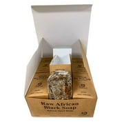 Herboganic Raw African Black Soap 6 Oz, (Pack of 12)