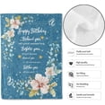 thumbnail image 2 of Happy Birthday Blanket Gifts for Women Girls, 50x60in,Festival Party Decor,Christian Religious Love Blankets, Unique Gift Ideas for Mom Sister Grandma Wife Female,Soft Cozy Lightweight Throw, 2 of 5