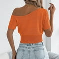 thumbnail image 6 of Women's Oversized T-shirt, Casual Short Sleeve Hollow Out Blouse, Loose Fit Round Neck Top for Summer, 6 of 8