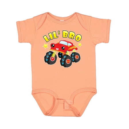 

Inktastic Monster Truck Little Bro Gift Baby Boy Bodysuit