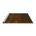 thumbnail image 2 of Ahgly Company Machine Washable Indoor Square Oriental Turquoise Blue Industrial Area Rugs, 8' Square, 2 of 4