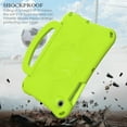 thumbnail image 5 of Kids Case for Samsung Galaxy Tab A8 10.5" Android Tablet 2022 (SM-X200) - Durable Shockproof EVA Plastic Case with Sturdy Stand /Handle, Lightweight Portable Kid-Friendly Cute Football Cover (Green), 5 of 5