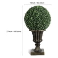 thumbnail image 3 of Home Decor 16” Artificial Plant Topiary Ball, Pre-Lit Artificial Topiary Plant with Lights, Timer and Remote Control, Artificial Outdoor Porch Trees with Light Base for Outdoor Indoor, 3 of 7