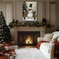 thumbnail image 2 of Framed Christmas Decoration, Vintage Christmas Snowman Boys Xmas Wall Art Prints, Vintage Christmas Pictures Artwork, Farmhouse Christmas Wall Decor for Home Indoor, 2 of 6