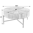 thumbnail image 6 of Butler Specialty Company Akemi 38.5"W Wood and Iron Coffee Table - White Washed, 6 of 6