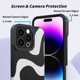 thumbnail image 2 of Compatible with iPhone 14 Pro Max Phone Case for Women, Soft Silicone Anti-Collision and Cute Zebra Print Patten Design, Lens Edge Raised Protection for iPhone 14 Pro Max 6.7"-Black, 2 of 13