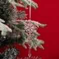 thumbnail image 6 of Sylvtty 6 Pcs Simulated Snowflake Pendants Clear Acrylic Snowflake Ornaments Easy to Hang Faux Snowflake Decorations for Winter Wonderland Party Christmas Tree, 6 of 6