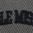 thumbnail image 4 of Women's Pressbox Heather Charcoal Ole Miss Rebels Moose Quilted Pullover Sweatshirt, 4 of 4