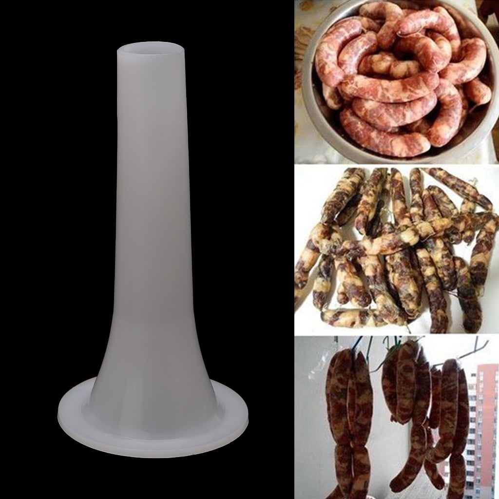 Details about   3 Plastic Stuffer Nozzle Funnel Tubes+Horn Sausage Packaging Tools Meat Grinder 