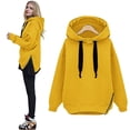 thumbnail image 4 of Hoodies For Women Sevevn Womens Winter Warm Hoodies Solid Color Pullover Casual Sweatshirts Long Sleeve Tops Loose Hoodie Sweatshirts For Women Loose Hoodie Women's Fashion Hoodies, 4 of 5