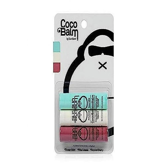 Bálsamo LABIAL Hidratante Sun Bum Cocobalm con aloe 4,4 ml Paquete de 3