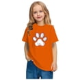 thumbnail image 3 of Orange Children Boy Girl Boat Neck T Shirts Work Out Gym Brunch Running Tops Tee for Kid Short Sleeve Baseball Graphic Kawaii Basic Fall Summer Tee Shirt 2026 4 Years, 3 of 5