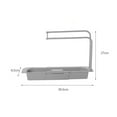 thumbnail image 4 of Oleegame 1PC Shower Soap Dish With Hook Storage Clip Kitchen Box Rack Bath Holder Soap Rag Faucet Sink Household Kitchen，Dining & Bar Gray, 4 of 6