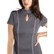 thumbnail image 2 of Jess por Meiko Vestido de Mujer Esculpido con Cuello en Llave y Cuello Mock Bodycon Maxi Dress M Gris Oscuro, 2 of 6