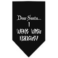 thumbnail image 1 of Went With Naughty Screen Print Bandana Black Small, 1 of 1