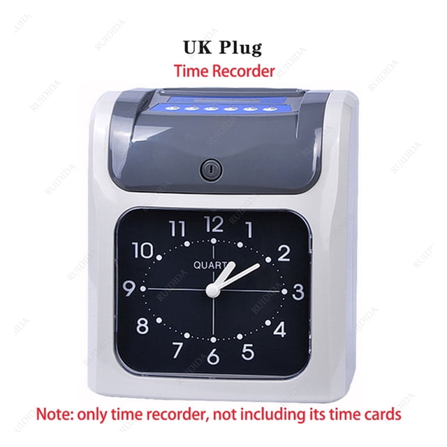 Electronic Time Recorder Employee Time Recording Attendance Machine Time Clock Recorder Attendance Time Card For Time Recorder ,Reliable Data Protection