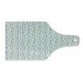 thumbnail image 1 of Paris Cutting Board, Floral Arrangement with Lavender Flowers on Soft Stripes City, Decorative Tempered Glass Cutting and Serving Board, Wine Bottle Shape, Pale Green Lavender, by Ambesonne, 1 of 1