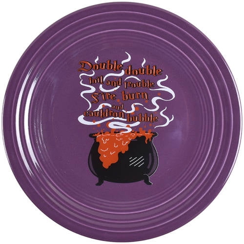 Open Box Fiesta Tableware Company Fiesta Halloween Cauldron Luncheon Plate 12000481