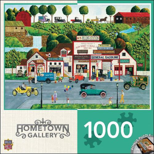 MasterPieces Hometown Gallery The Old Filling Station Gas Station 1000 Piece Jigsaw Puzzle by Art Poulin