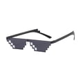 thumbnail image 2 of Wutalume Thug Life Pixelated Gamer Sunglasses, Funny Retro Video Game Style Glasses, Cool Party Disco Eyewear, Novelty Sunglasses for Men and Women, Costume and Fun Accessory,A, 2 of 4
