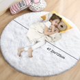 thumbnail image 1 of 1pc Ultra Soft Plush Rug, Round Large Area Rug, Cute Non-slip Fluffy Shaggy Rug, Waterproof Shaggy Throw Rugs For Living Room Bedroom Nursery Room, Game Room Dormitory Carpet, Teenage Room Decoration,, 1 of 5
