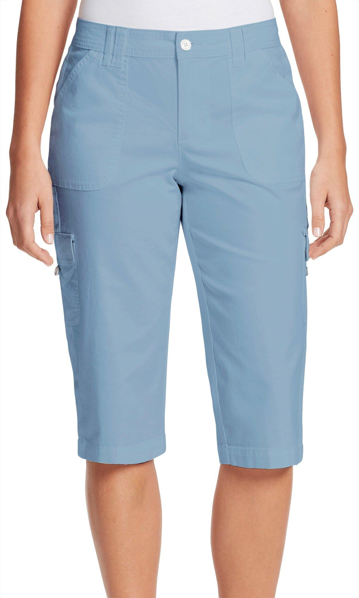 gloria vanderbilt ribbed utility shorts