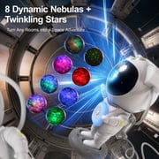 Ozmatip Galaxy Projector Astronaut Star Projector Night Light with Bluetooth Speaker, 8 Nebula Effects, Ceiling Projector for Bedroom, Kids Room, Room Decor, Gift for Kids & Adults