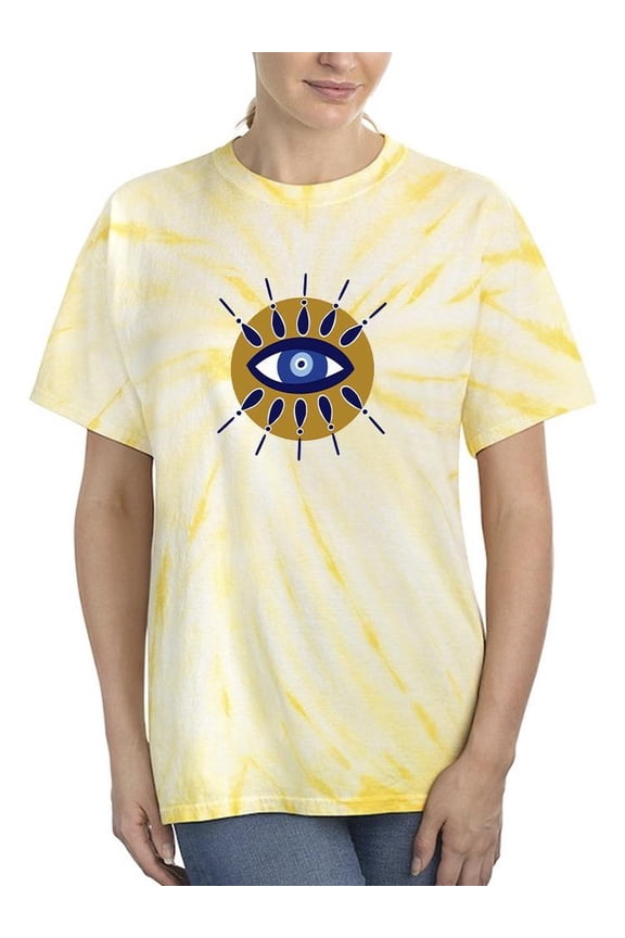 Evil Eye Symbol Tie Dye Cyclone Women -Image by Shutterstock, Female Medium