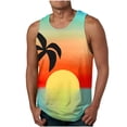 thumbnail image 2 of Birdeem Nouveau Débardeur Décontracté Mode Homme Été Floral Hawaïen Imprimé Sport Col Rond, 2 of 7
