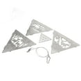thumbnail image 4 of Outdoor Triangular Campfire Grill Hanger, Non Deform Portable Bonfire Fire Pit Beautiful Cutting Stainless Steel with Storage Bag for Hunting for Camping, 4 of 7