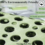 Non-Slip Shower Mats for Inside Shower, Washable Bathtub Mat with Suction Cups & Drain Holes