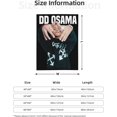 thumbnail image 4 of Dd Hip Hop Osama Flannel Blanket Air Conditioning Blanket Nap Blanket Sofa Throw Blanket Throw Blankets 40"X30", 4 of 6