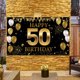 thumbnail image 4 of Banner de fondo para decoraciones de 50 cumpleaños, decoraciones de feliz 50 cumpleaños para hombres y mujeres, fiesta de cumpleaños de 50 años, 4 of 4