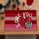 thumbnail image 1 of TUWABEII Regalos de San Valentín Mantel individual de lino para San Valentín Mesa auxiliar decorada con mantel aislante del calor Regalos para mujeres, 1 of 5