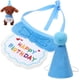 thumbnail image 3 of WORGEOUS 1 Juego de sombrero de cumpleaños para perro, babero para gato, sombrero de cumpleaños para gato, traje de cumpleaños para perro, suministros de fiesta de cumpleaños para mascotas, 3 of 8