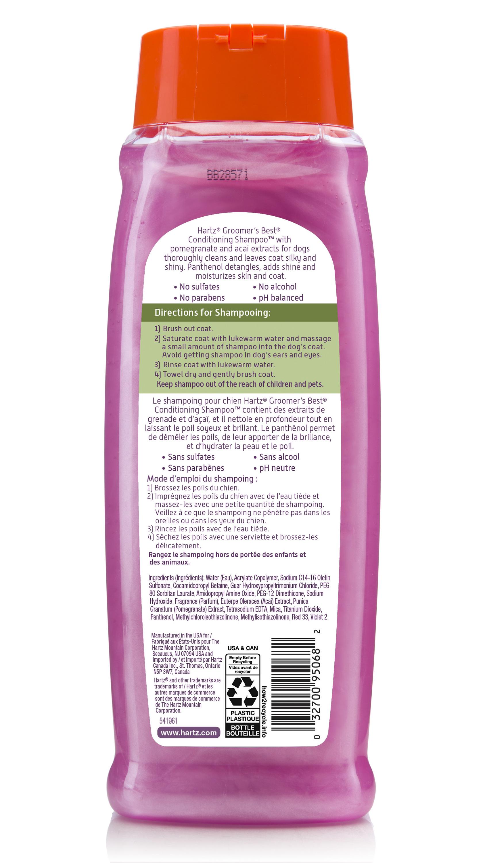 Hartz Groomer's Best Conditioning Dog Shampoo, Tropical Breeze, 18 oz photo 2