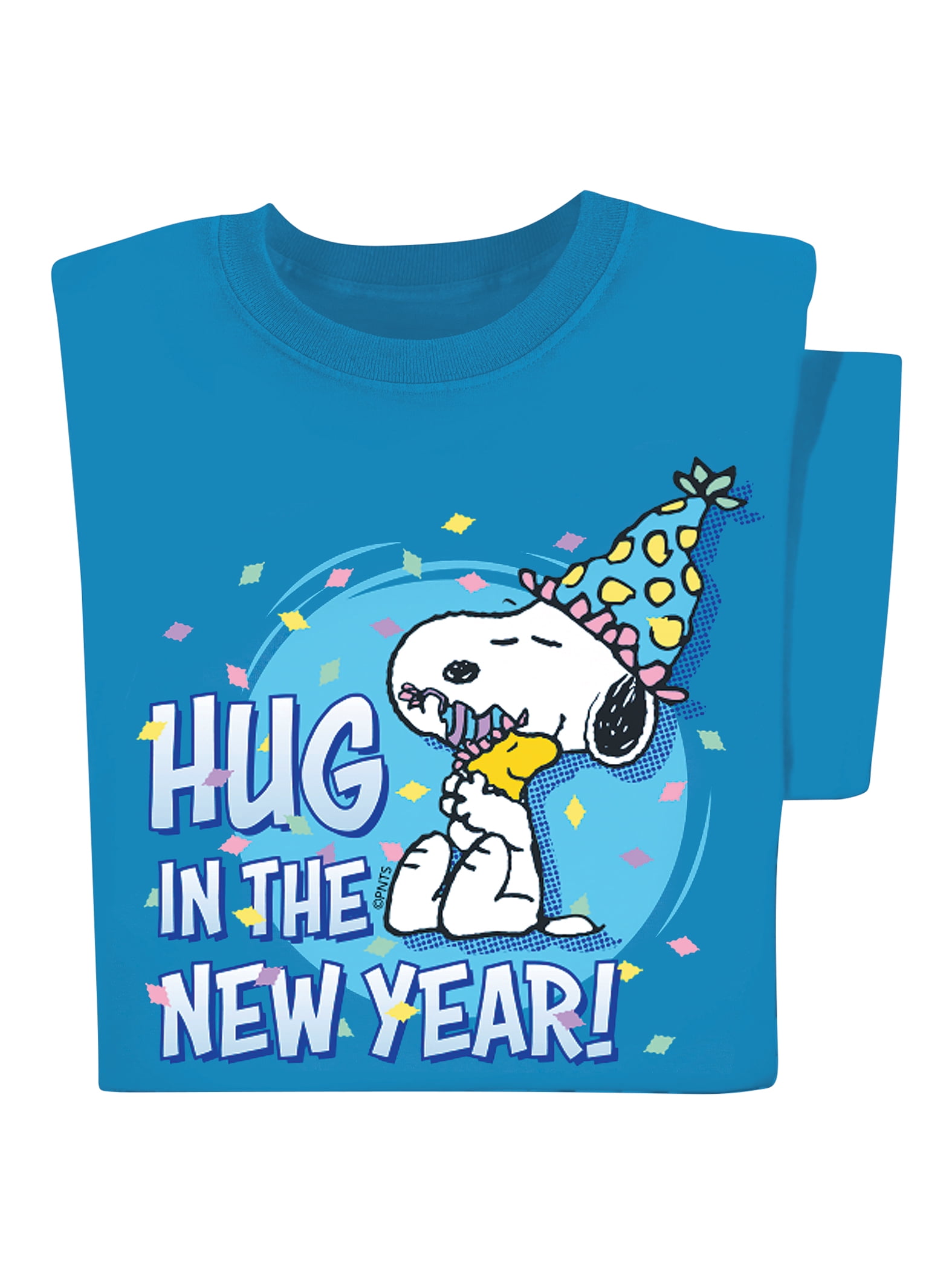 Snoopy Hug Woodstock Love Women Junior Girl Crew Neck Short Sleeve Top T-Shirt
