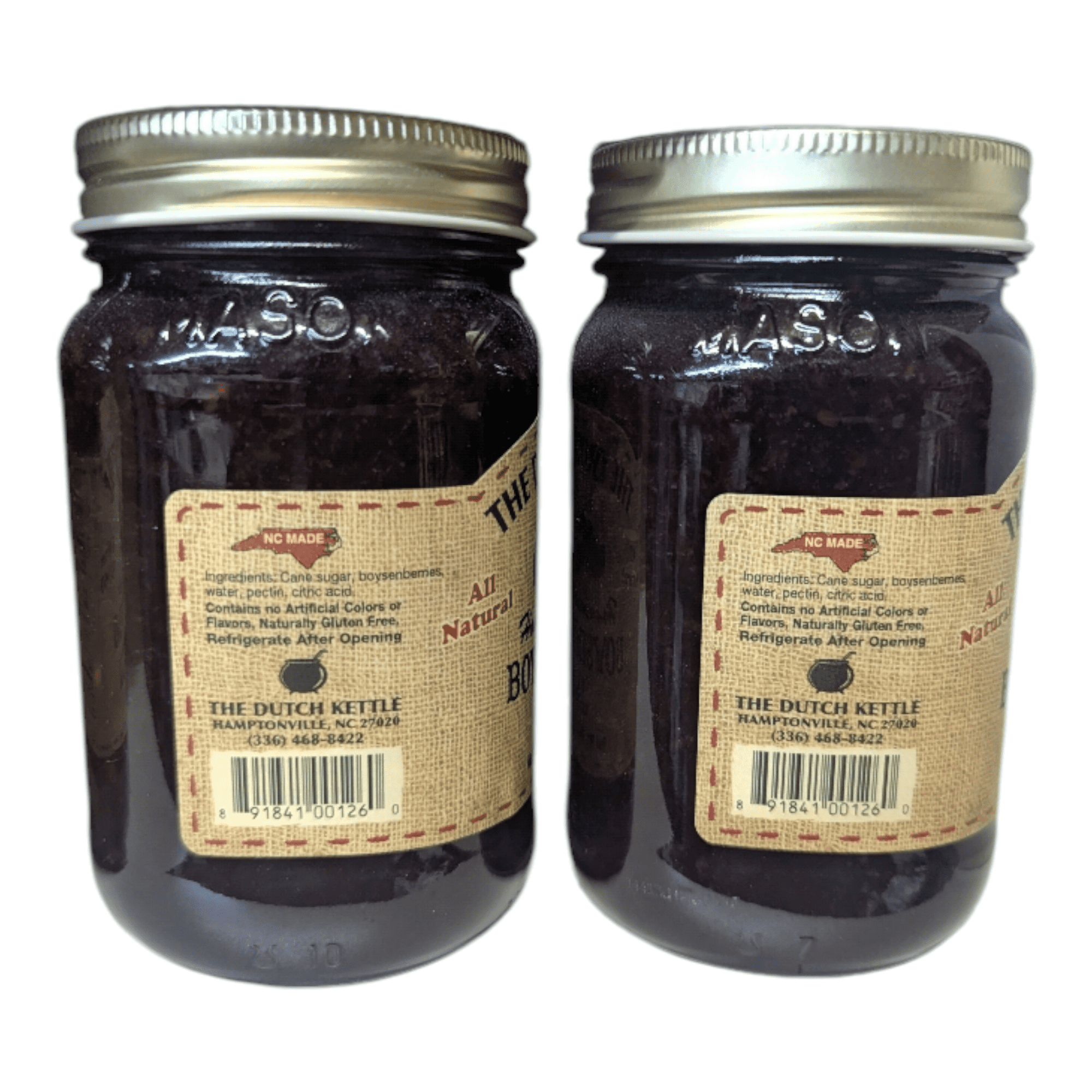 The Dutch Kettle Amish Homemade Boysenberry Jam – 2 Pack (18 oz Jars) – Small Batch, Sweet & Fruity, Amish Style