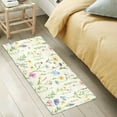 thumbnail image 6 of Bath Mat Soft Plush Non-Slip Absorbent Bathroom Rugs 39"x20" Watercolor Wildflower, 6 of 8
