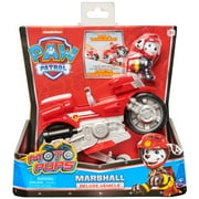 PAW Patrol, Moto Pups Marshall’s Deluxe Pull Back Motorcycle Vehicle with Wheelie Feature and Figure