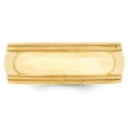 thumbnail image 3 of 14k Yellow Gold 8mm Double Milgrain Comfort Fit Wedding Band Size 11.5 DMC080, 3 of 5