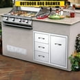 thumbnail image 4 of Garvee Outdoor Kitchen Cabinets,Stainless Steel Outdoor Kitchen Drawers,Multi-Layer Design Access Door & Drawers for BBQ Island, Patio, Grill Station, 4 of 8