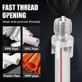 thumbnail image 3 of Kit De Enhebrador De Tuberías De PVC, Corte Rápido De Roscas Pequeño Nivel Profesional Sellado Antideslizante Incisivo Interno Externo Herramienta De Roscado De Tuberías Acero, 3 of 7