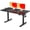Black, variant on DESINO 63"x28" Electric Standing Desk, Height Adjustable Sit Stand Desk with Memory Presets, Ergonomic Home Office Desk, Anti-Collision Smart Lift Table, Black Walnut
